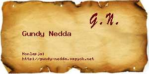 Gundy Nedda névjegykártya